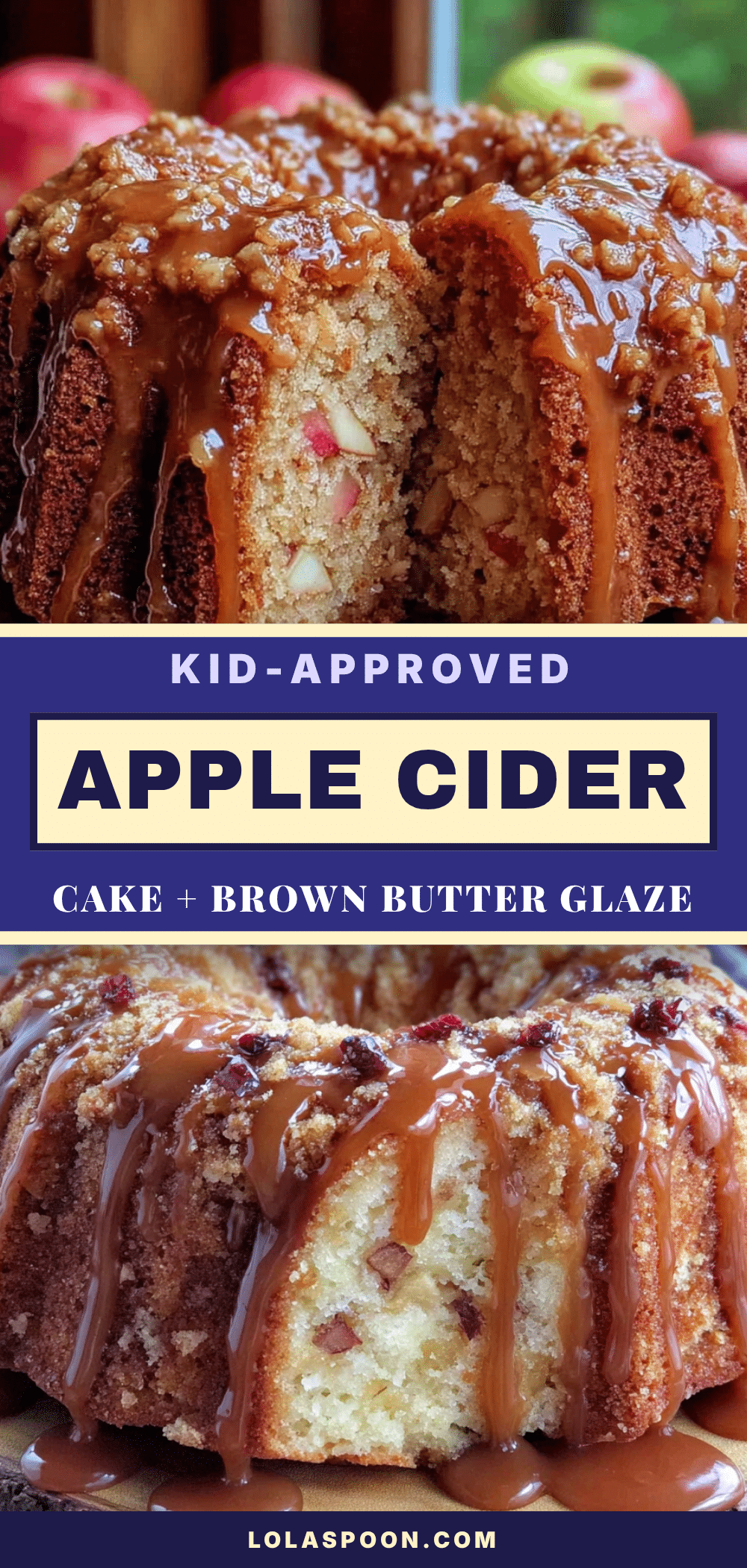 apple cider cake with brown butter glaze recipe