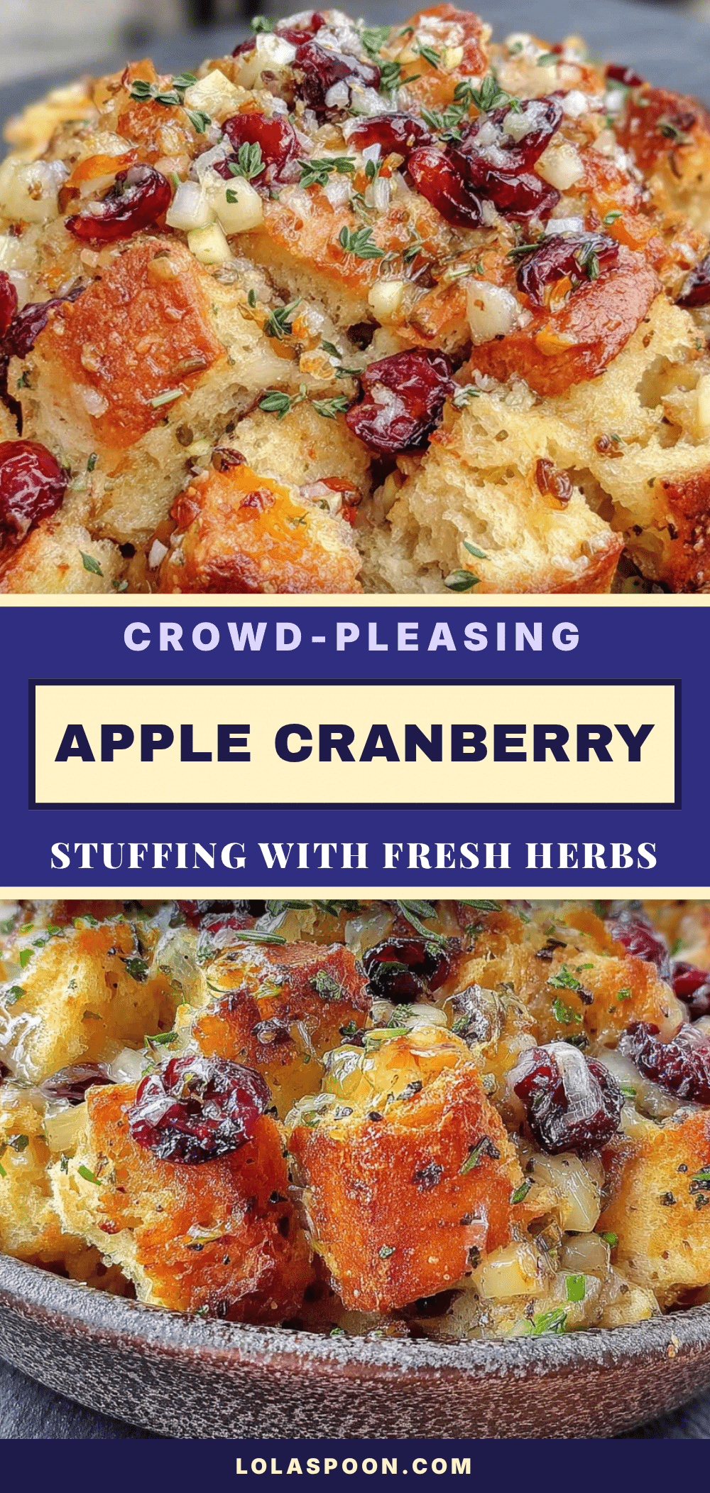 apple cranberry stuffing recipe