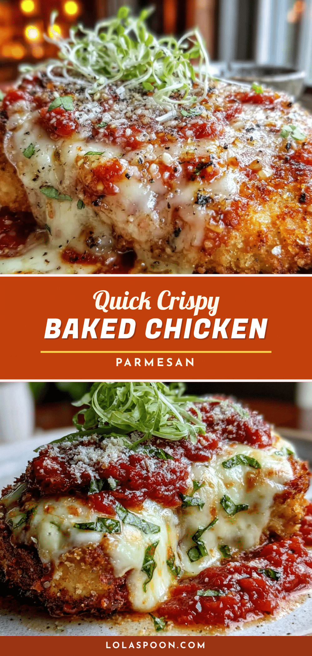 baked chicken parmesan recipe