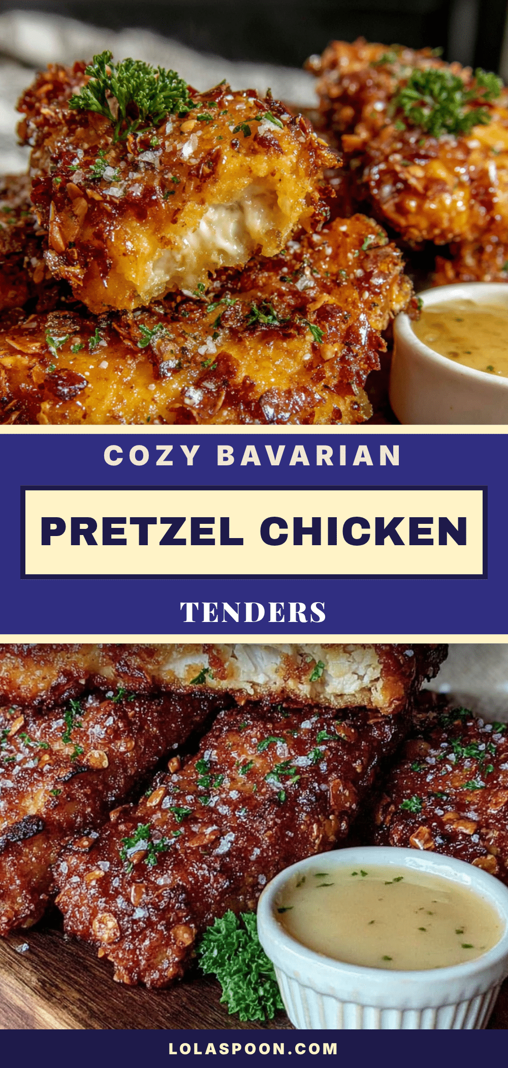 Bavarian Pretzel Chicken Tenders recipe