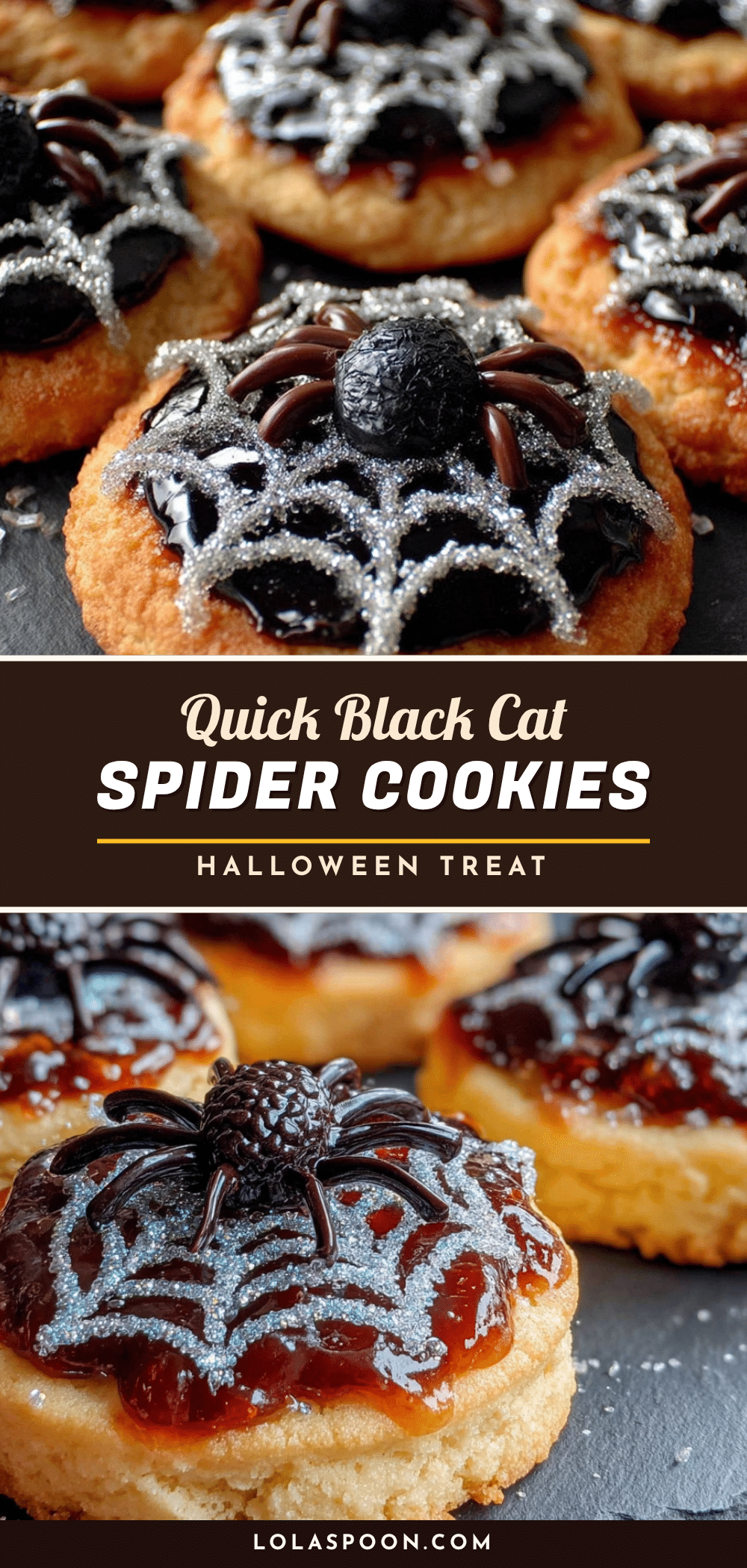 black cat spider sugar cookies recipe