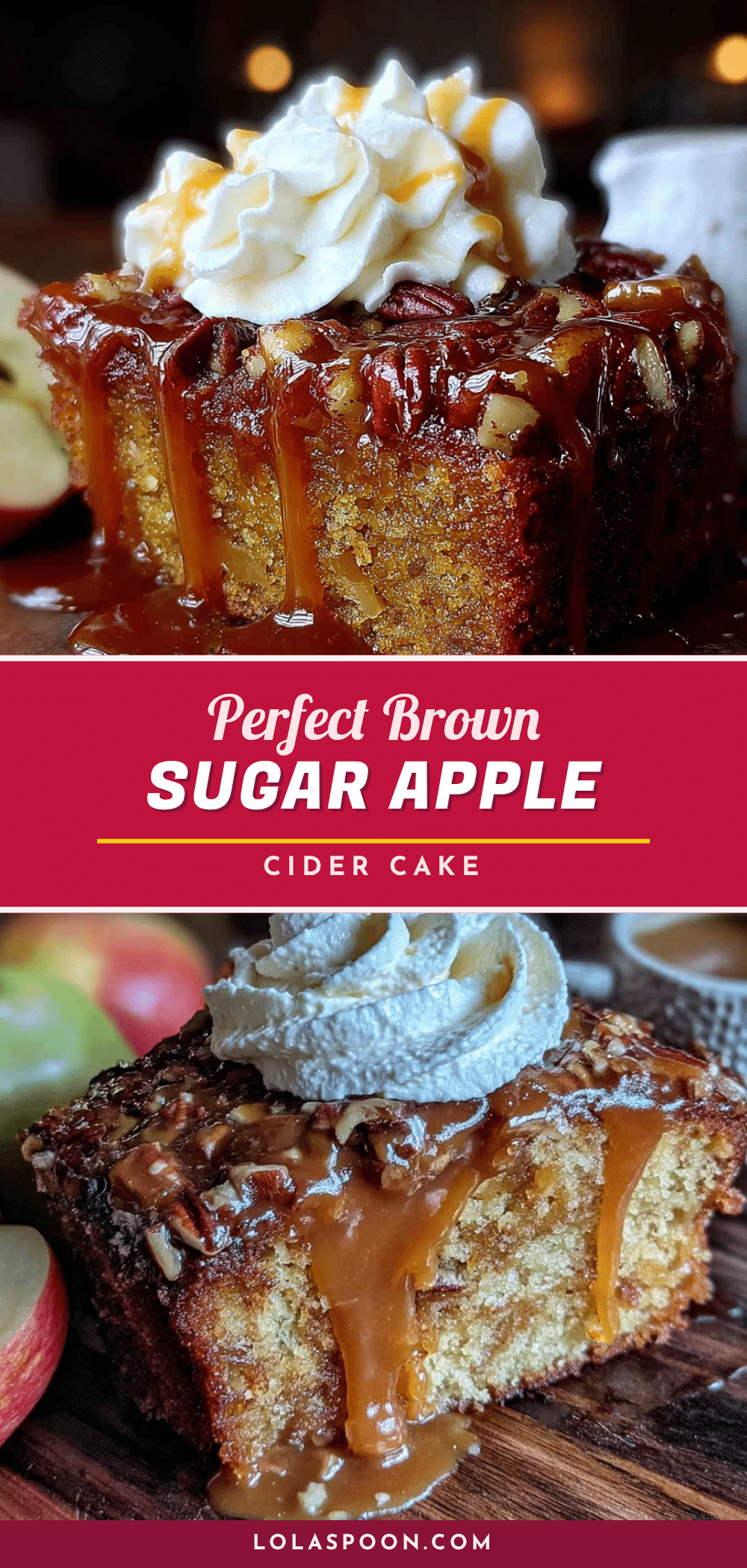 brown sugar apple cider cake recipe