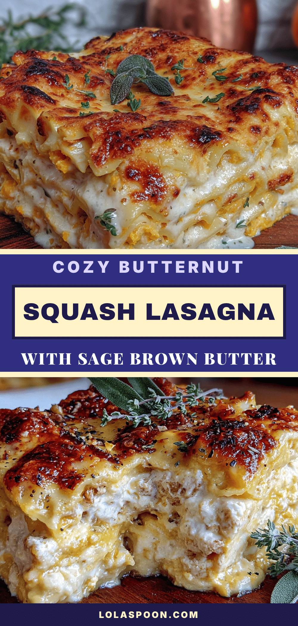 butternut squash lasagna recipe