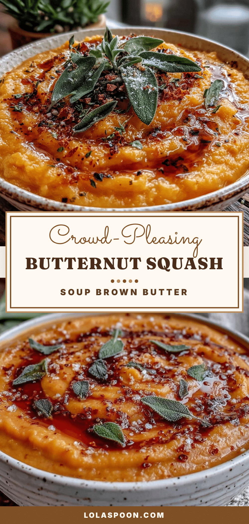 butternut squash soup with brown butter recipe