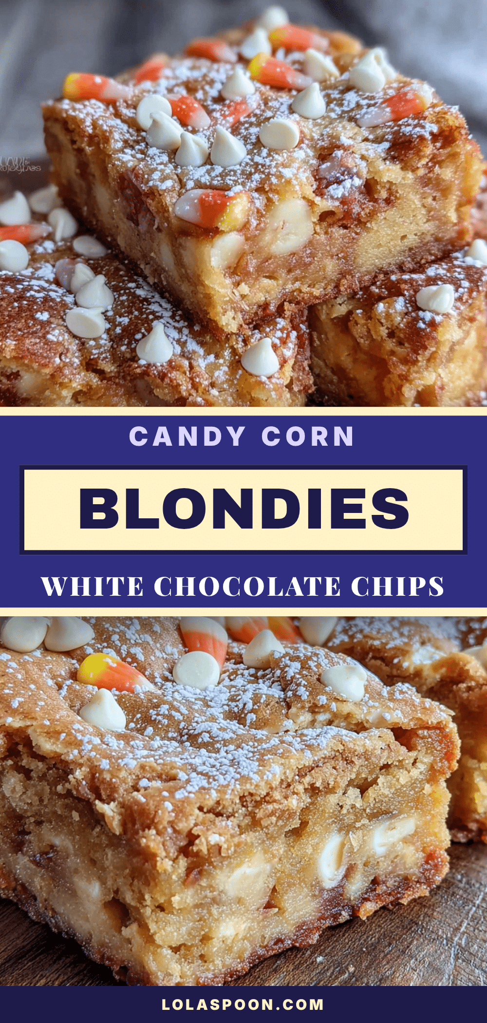 candy corn blondies recipe