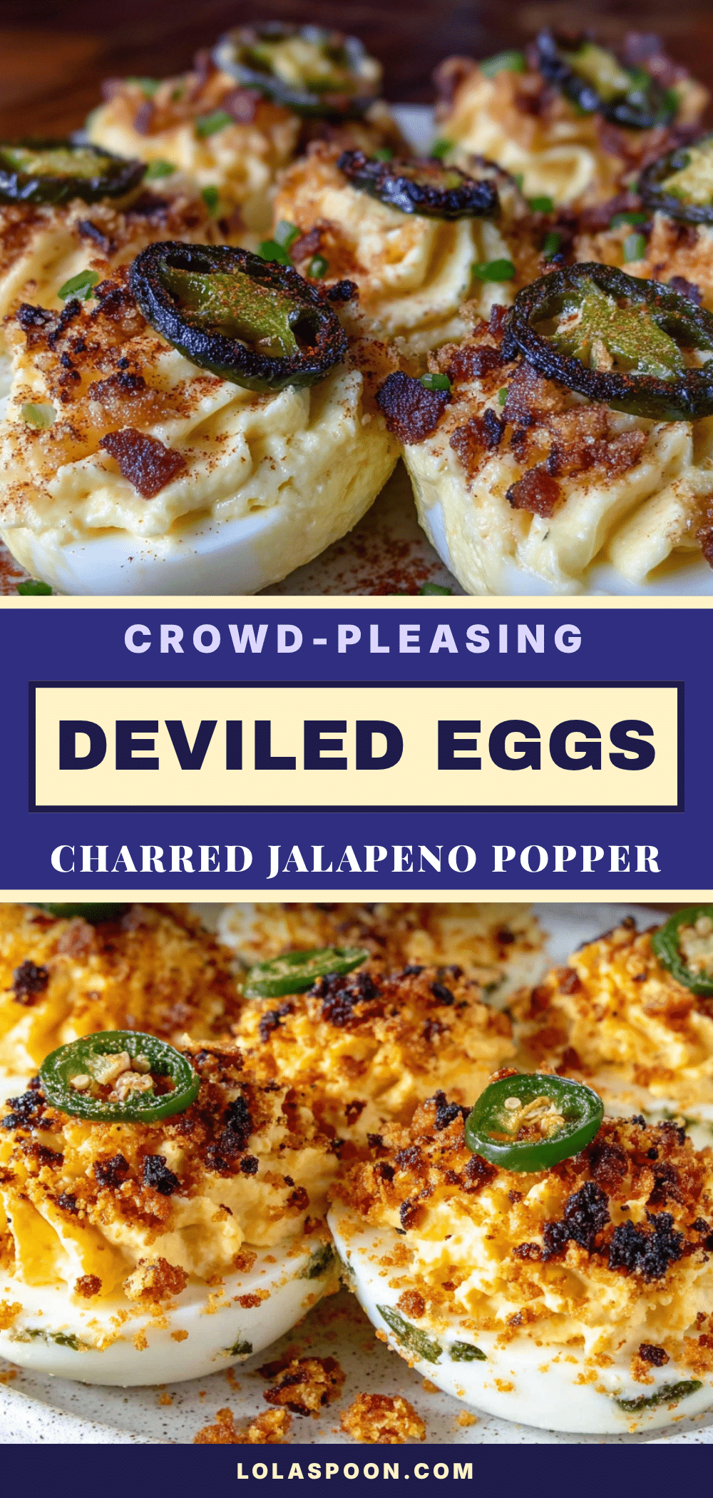 charred jalapeno popper deviled eggs recipe