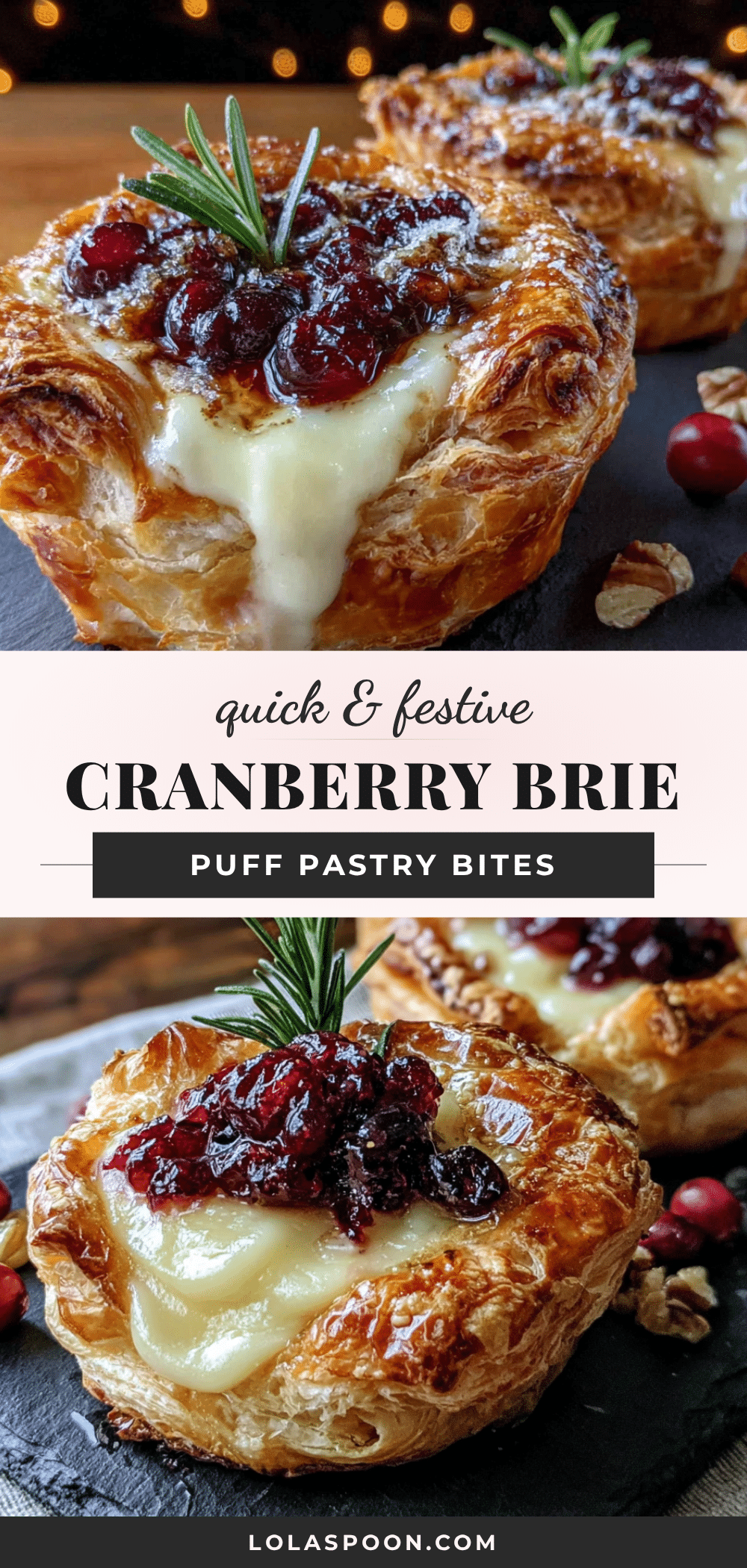Cranberry Brie Bites recipe