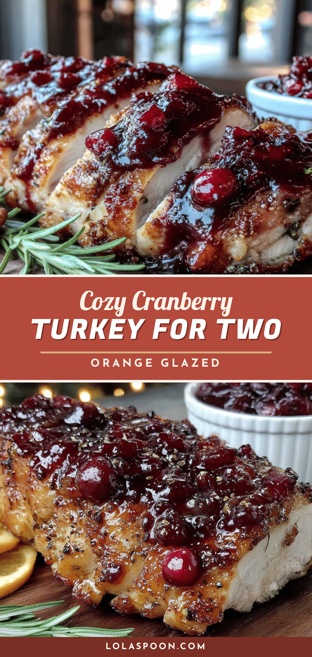 cranberry orange glazed turkey breast for two recipe