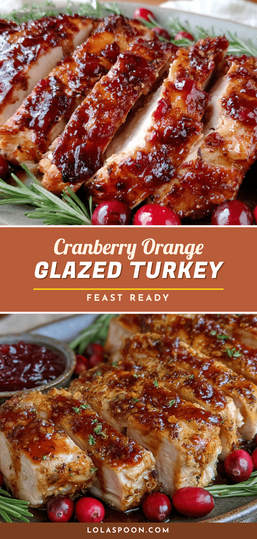cranberry orange glazed turkey breast recipe