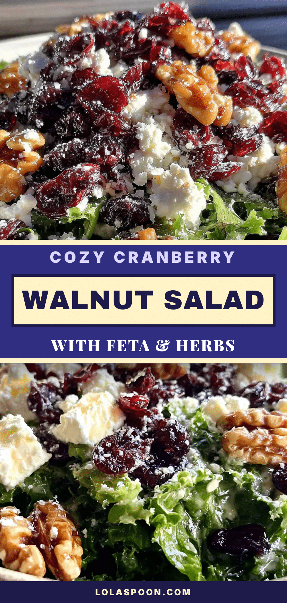 Cranberry walnut Thanksgiving salad recipe