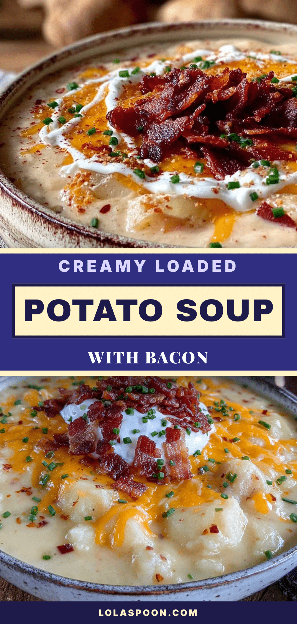 creamy loaded baked potato soup with bacon recipe