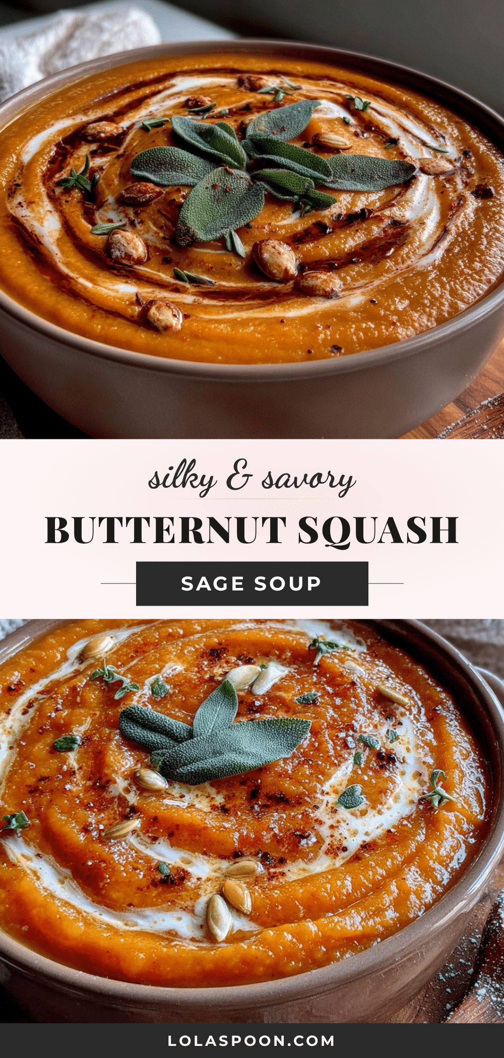 creamy one-pot butternut squash sage soup recipe