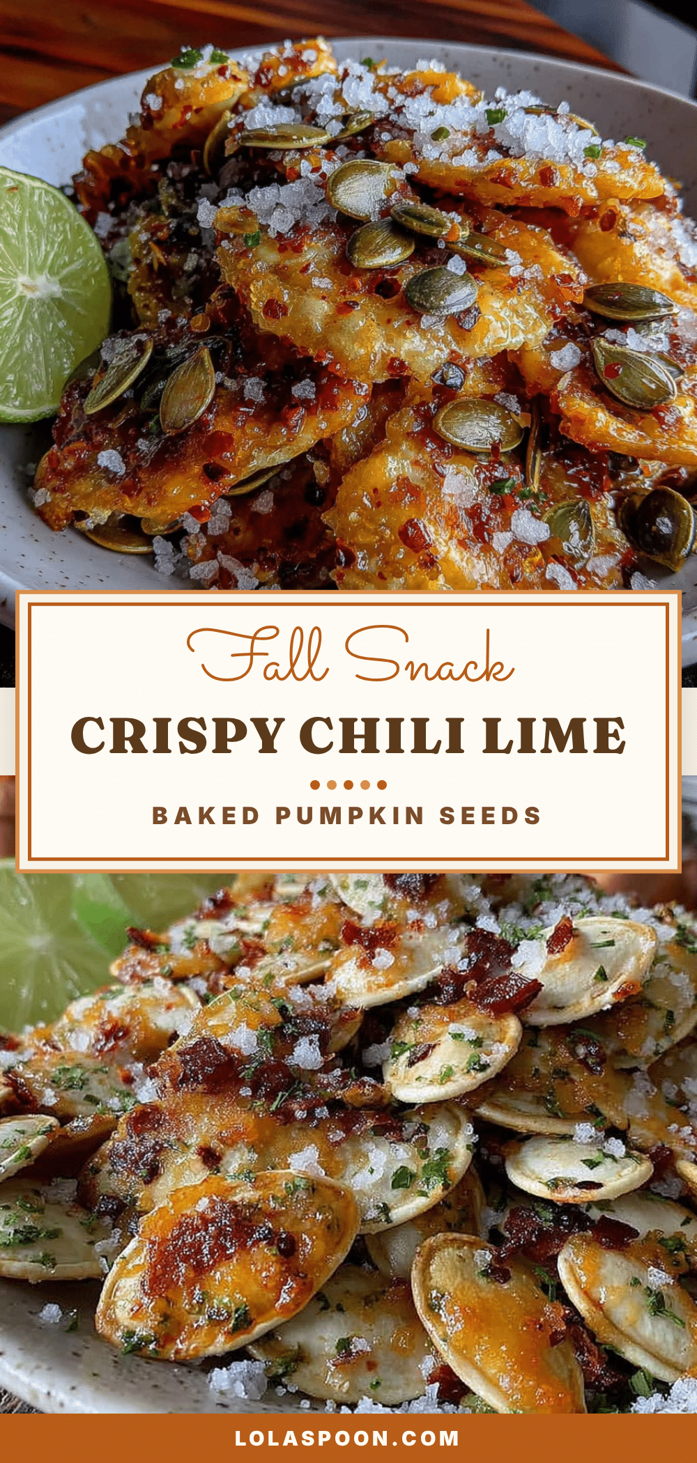 crispy chili lime baked pumpkin seeds recipe