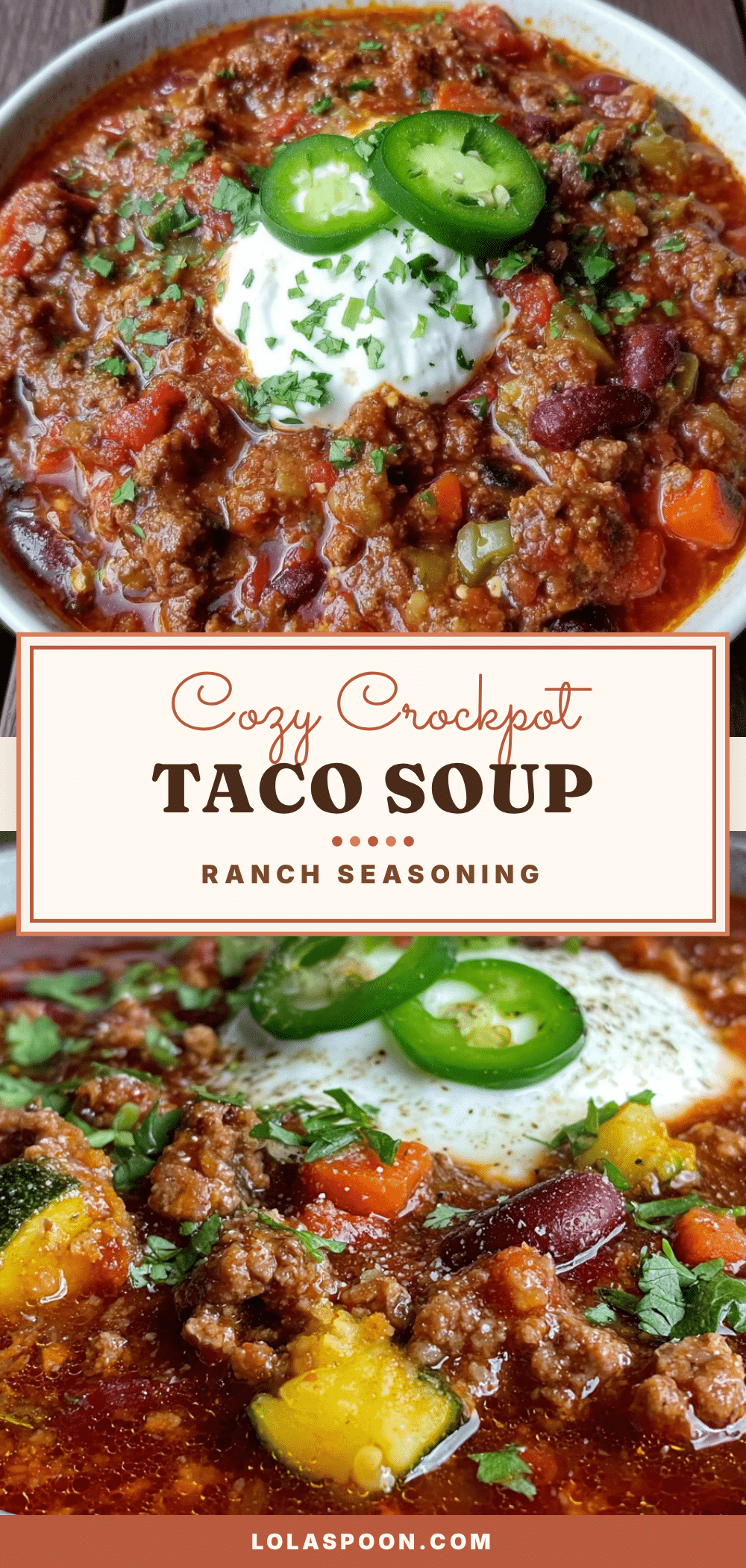 crockpot taco soup with ranch seasoning recipe