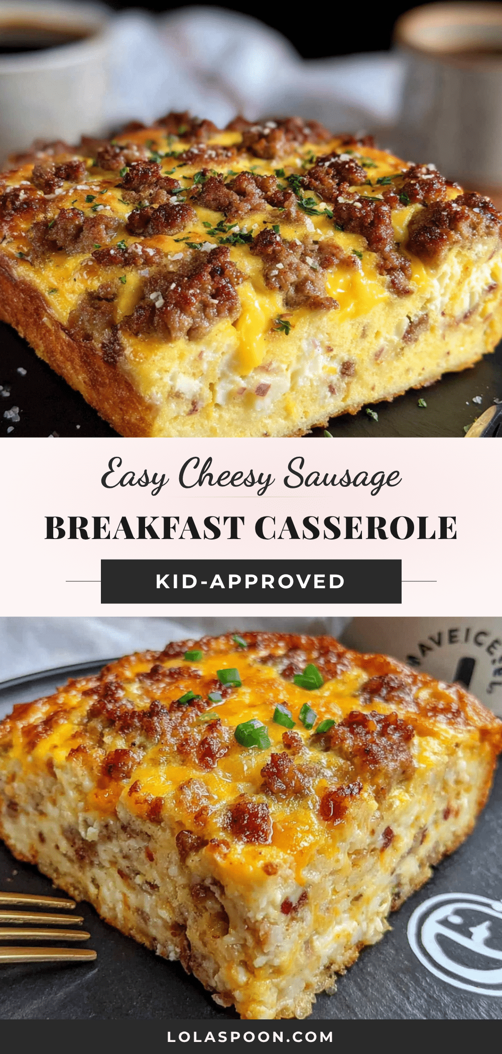 easy cheesy sausage breakfast casserole recipe