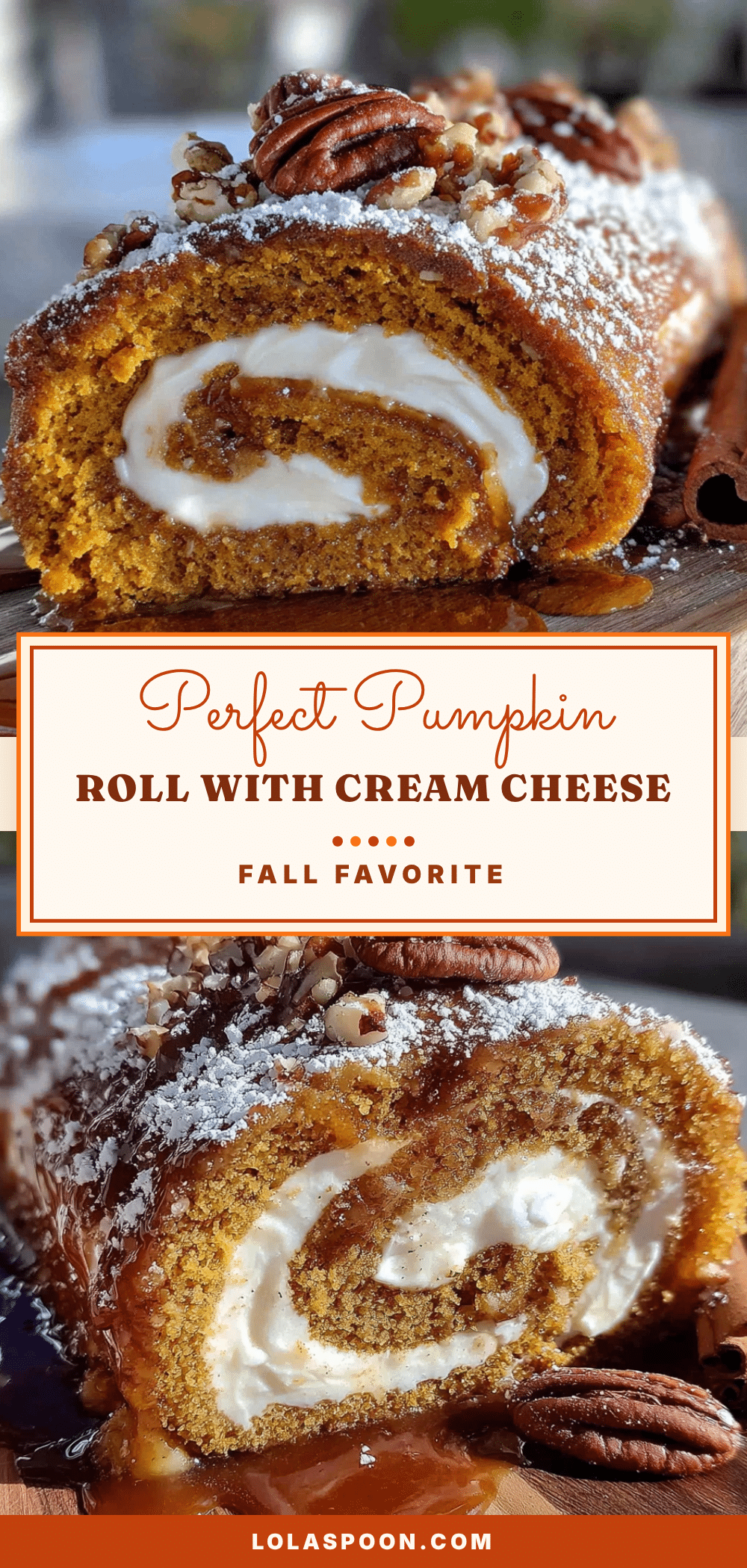 easy pumpkin roll with cream cheese filling recipe