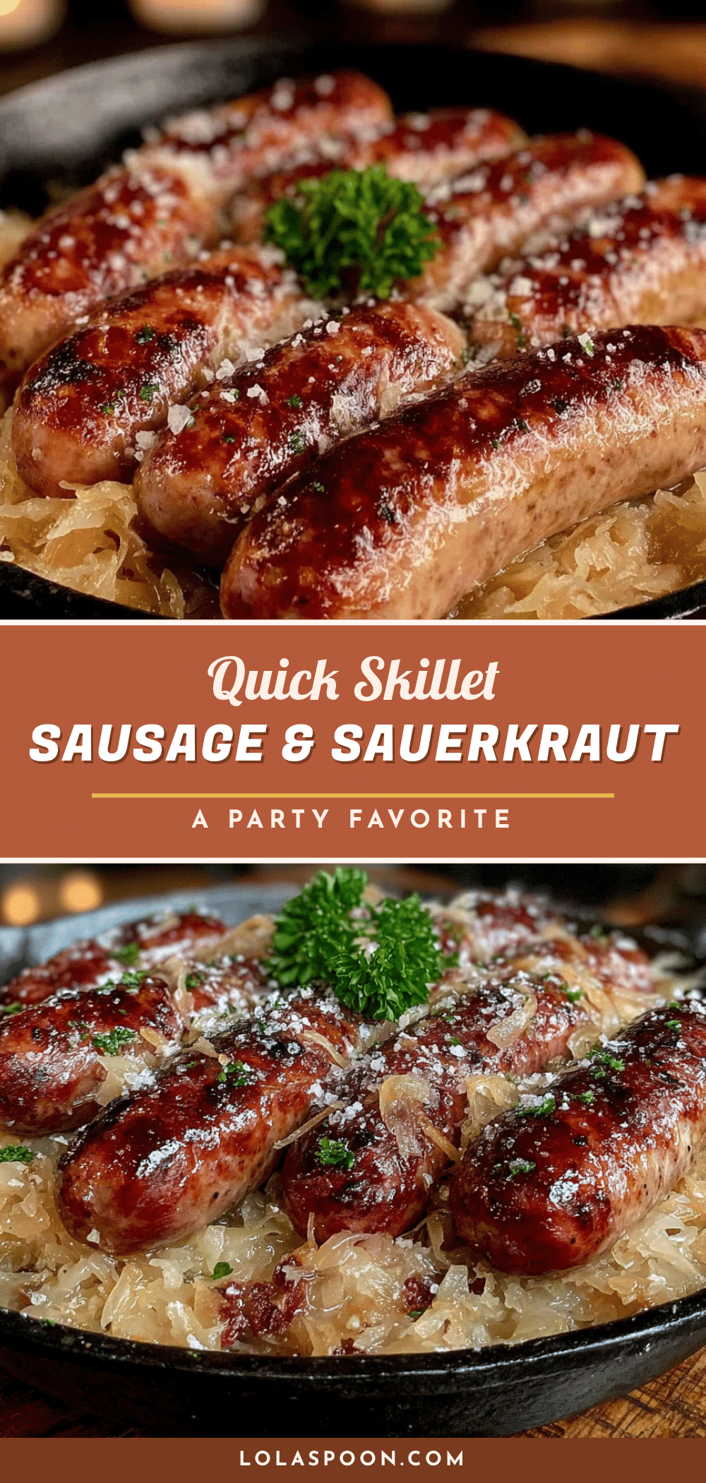 German sausage and sauerkraut skillet recipe