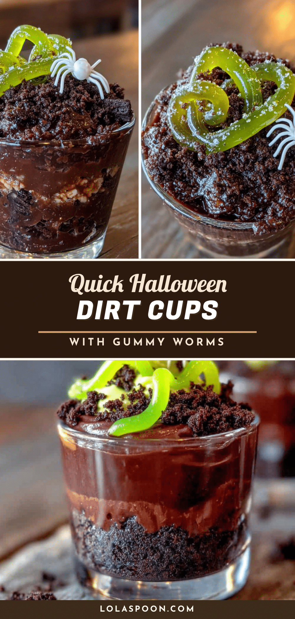 halloween dirt cups recipe