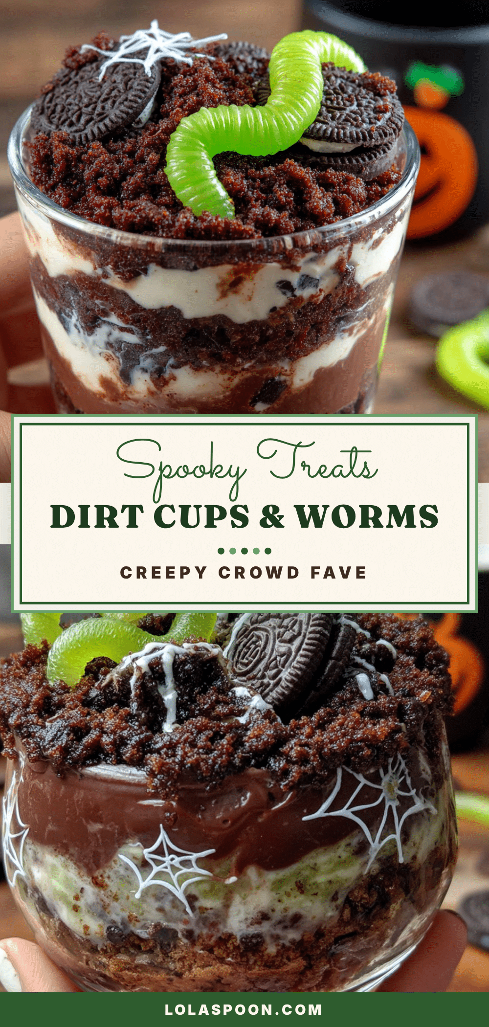 halloween dirt cups recipe