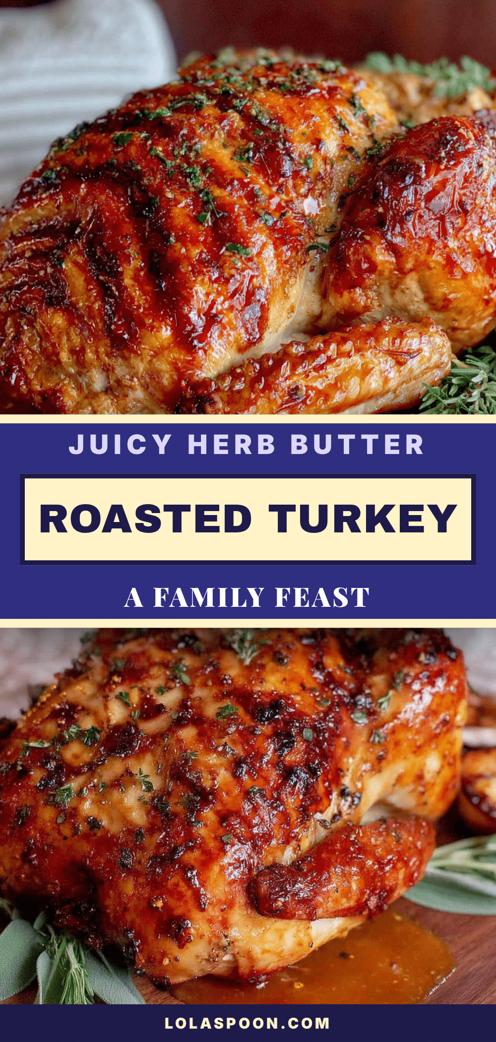 herb butter roasted turkey recipe
