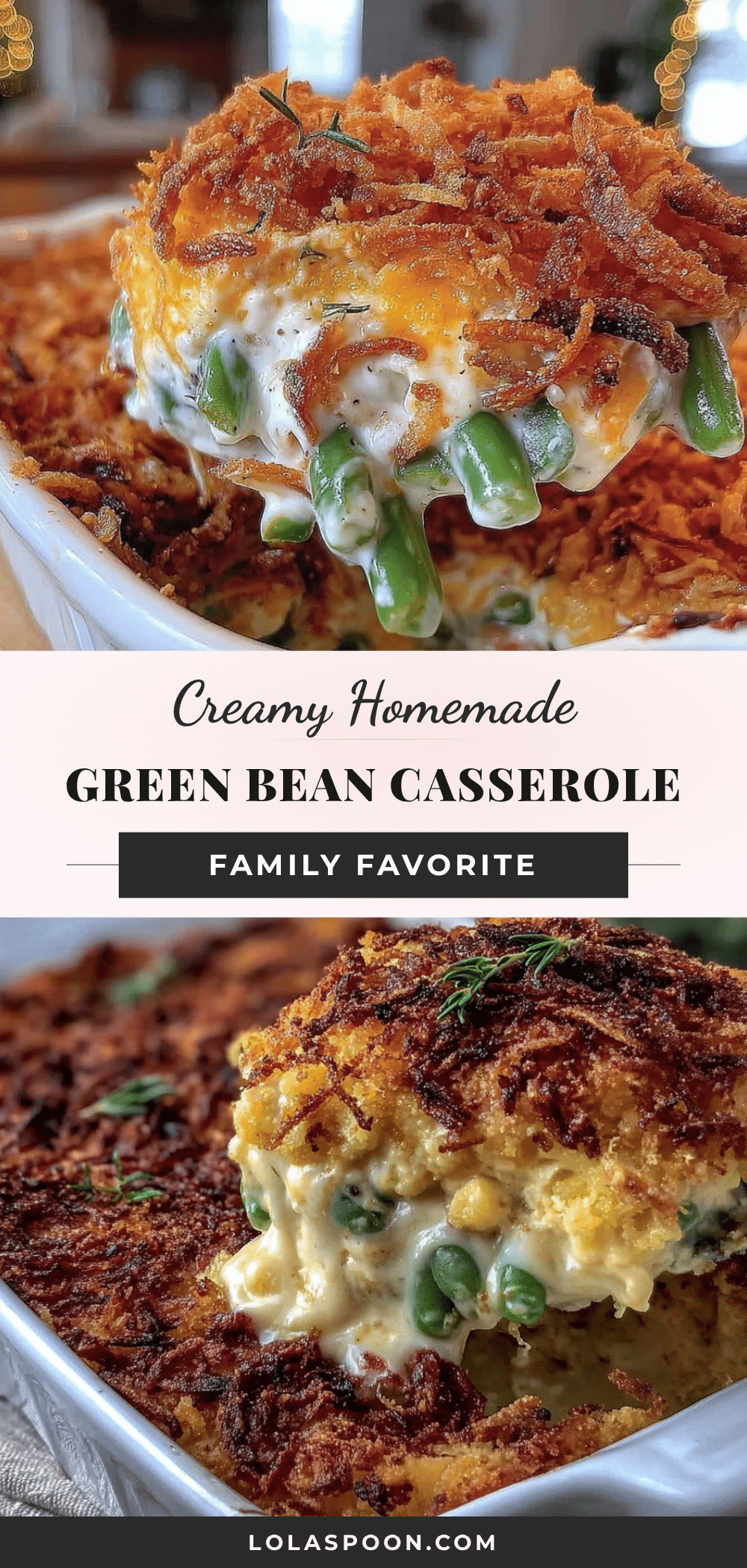 homemade green bean casserole recipe