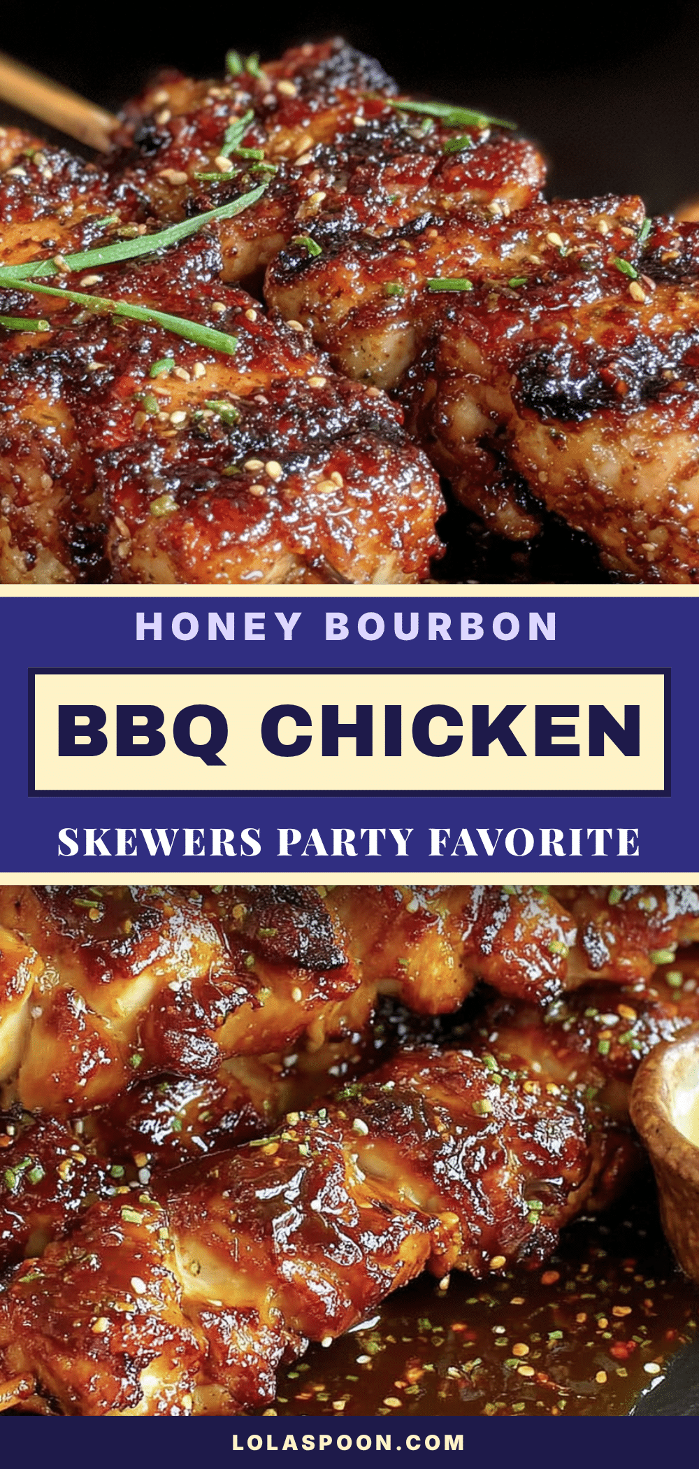 honey bourbon chicken skewers recipe