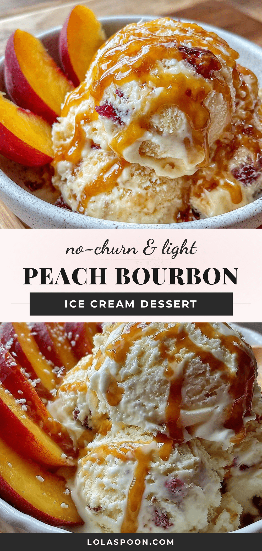 light no-churn peach bourbon ice cream recipe
