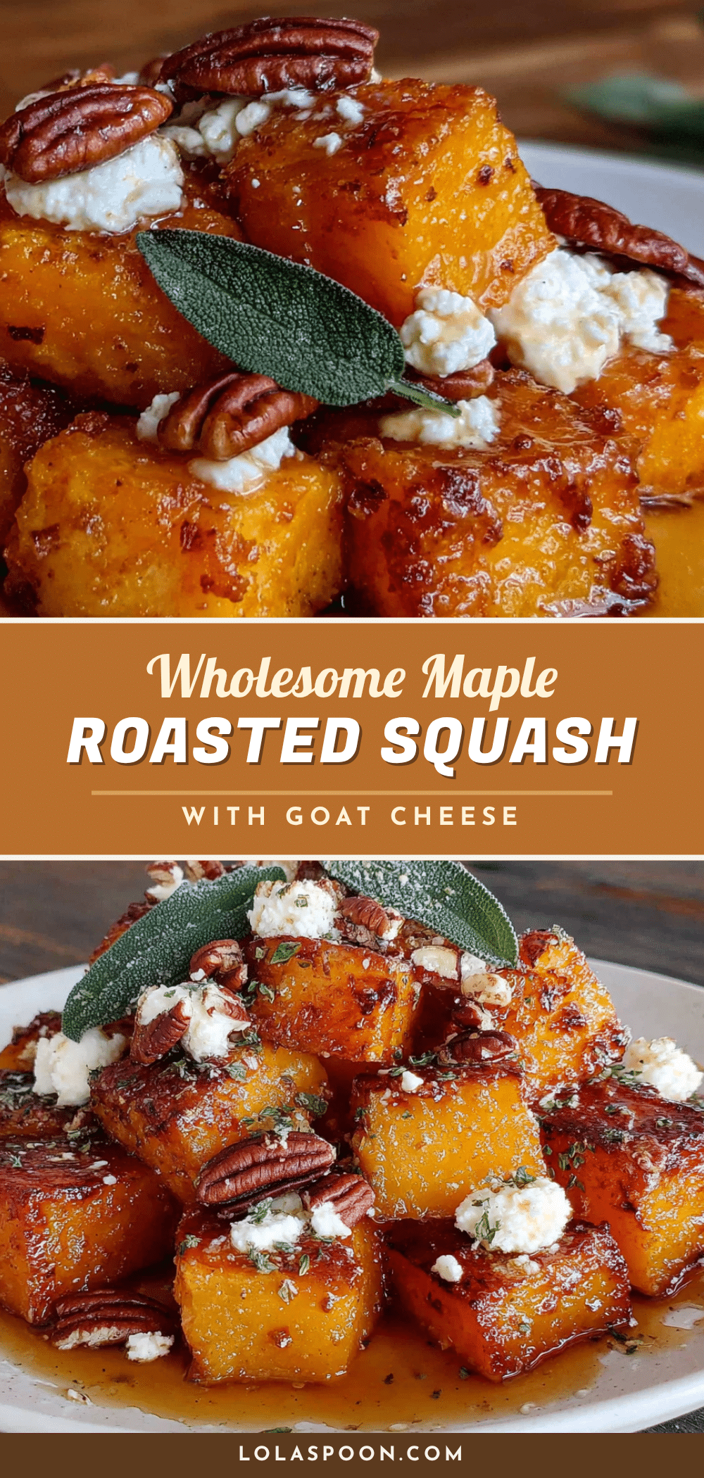 maple roasted butternut squash with goat cheese recipe