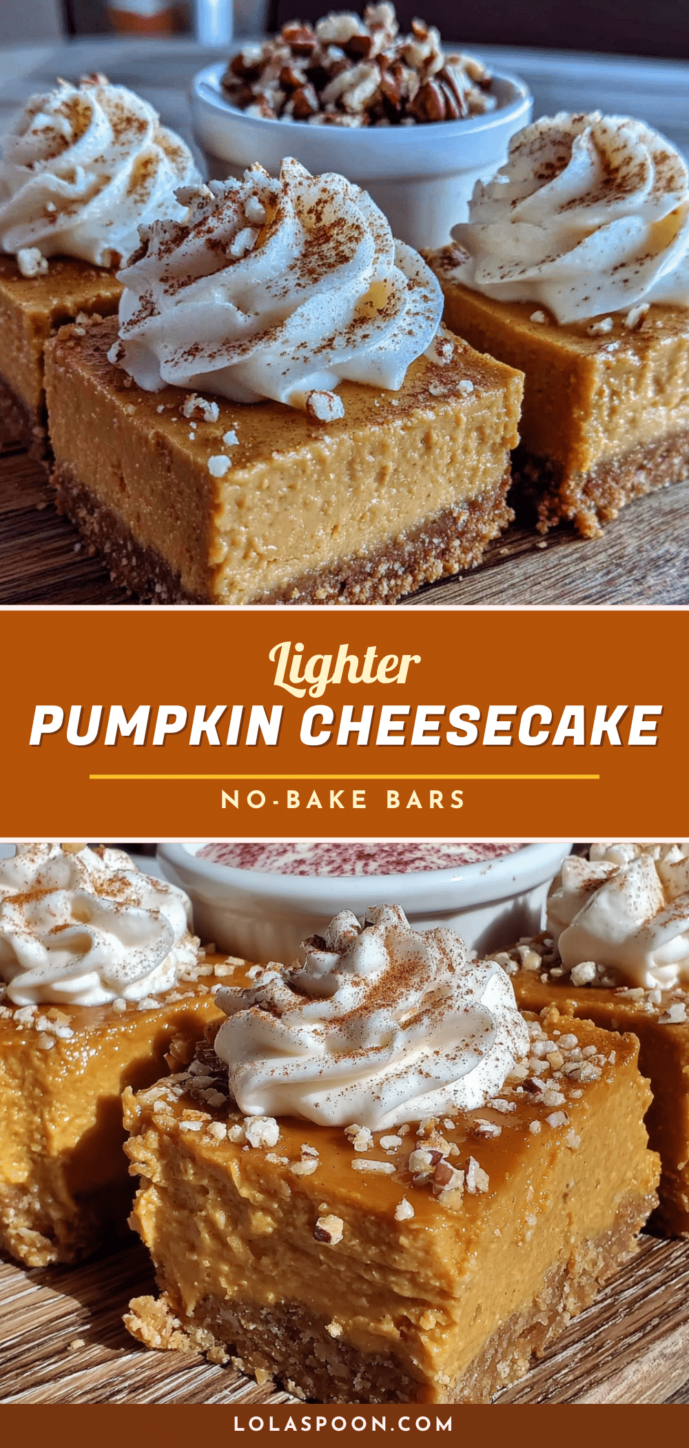 no-bake pumpkin cheesecake bars recipe