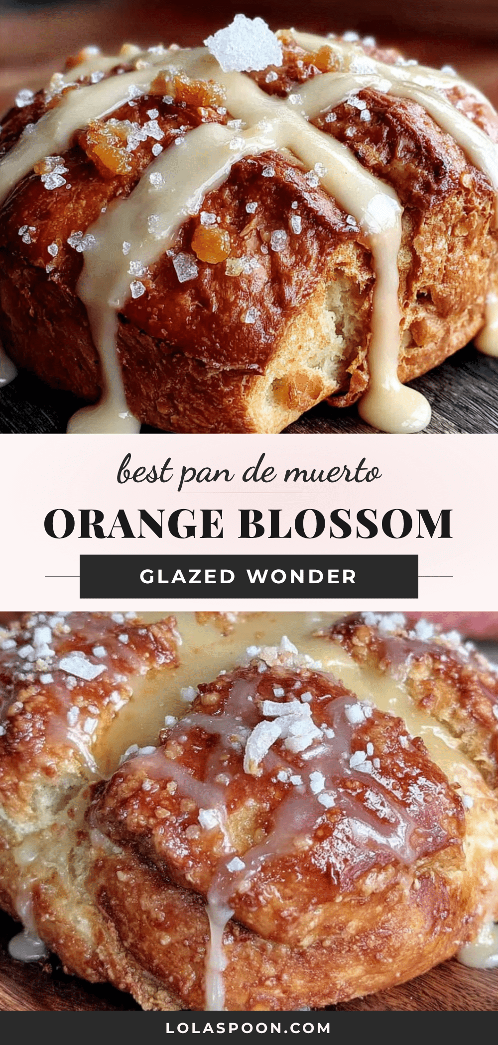 Pan de Muerto with Orange Blossom Glaze recipe