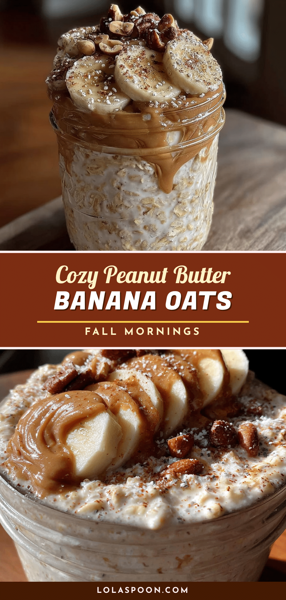 peanut butter banana overnight oats recipe