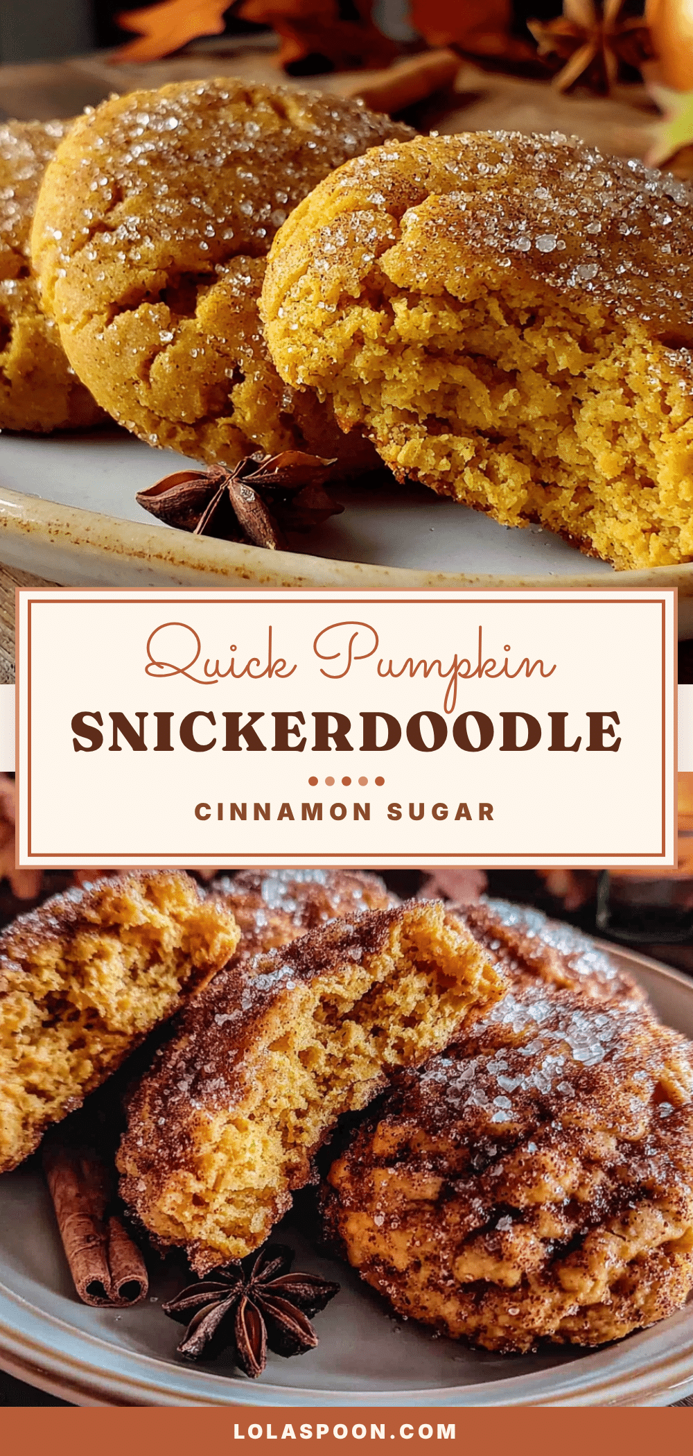 pumpkin snickerdoodle cookies recipe