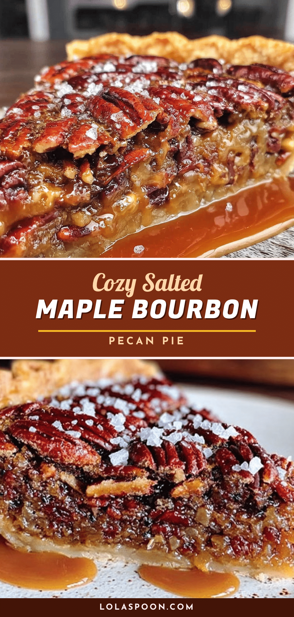 salted maple bourbon pecan pie recipe