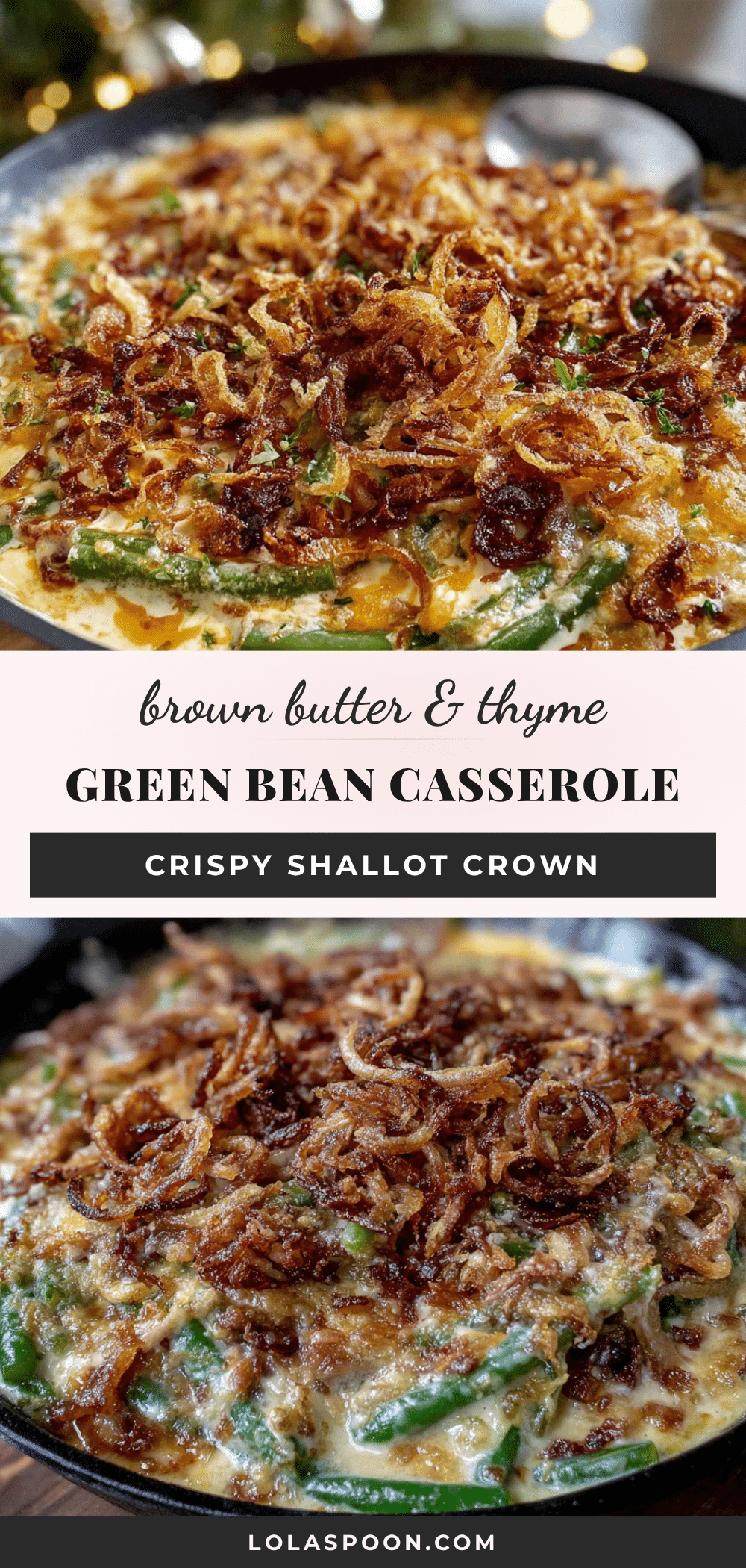 brown butter green bean casserole recipe