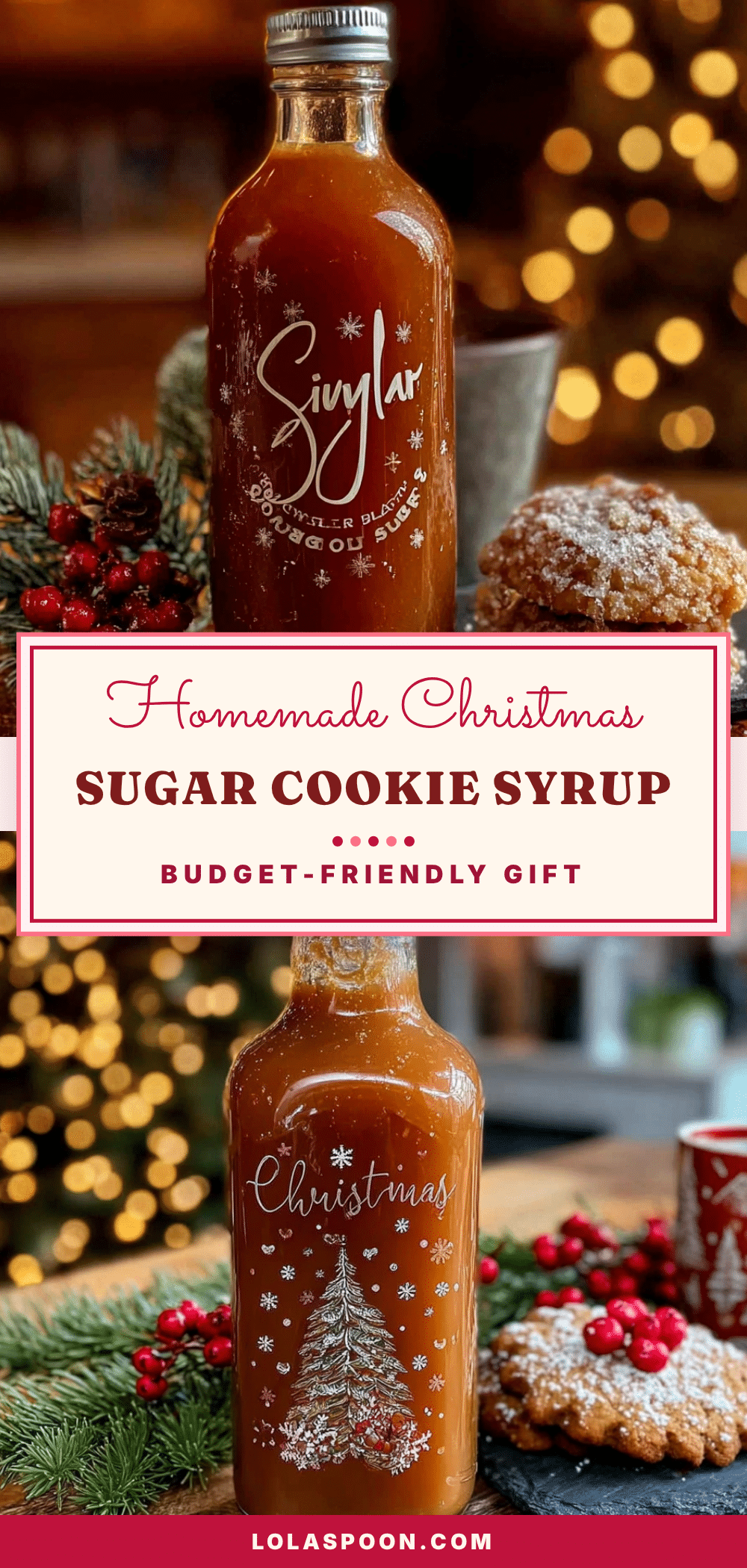 homemade christmas sugar cookie coffee syrup recipe