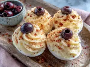 monster eyeball deviled eggs - featured image